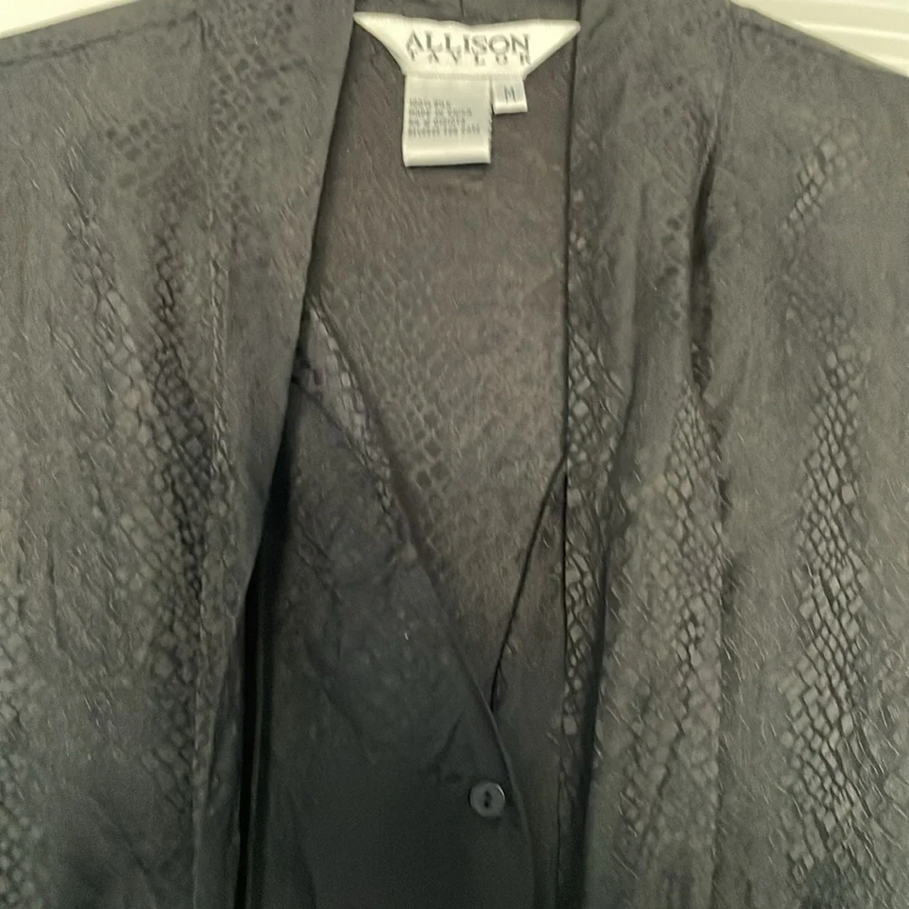 Black Silk Blouse - Picture 3 of 6
